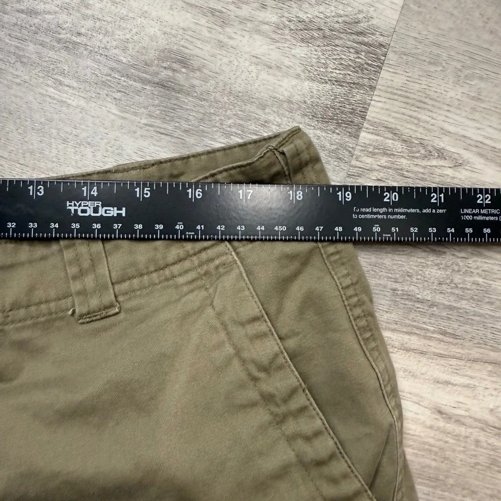 Geoffrey Beene Mens Cargo Shorts Olive Green‎ Cotton Twill Size 36